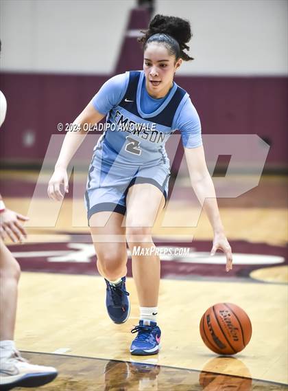 Thumbnail 3 in Emerson vs. Aubrey (Wylie Girls Basketball Showcase) photogallery.