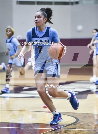 Thumbnail 2 in Emerson vs. Aubrey (Wylie Girls Basketball Showcase) photogallery.