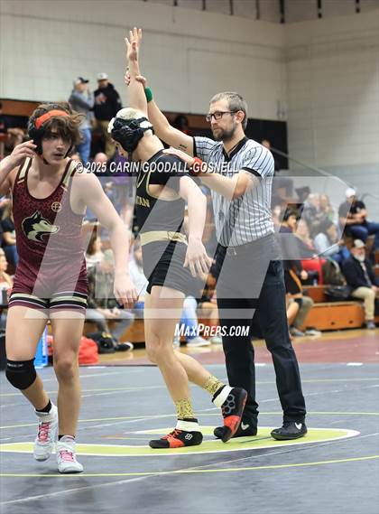 Thumbnail 2 in North East Carolina Prep vs Croatan (Blood Pernu Duals) photogallery.