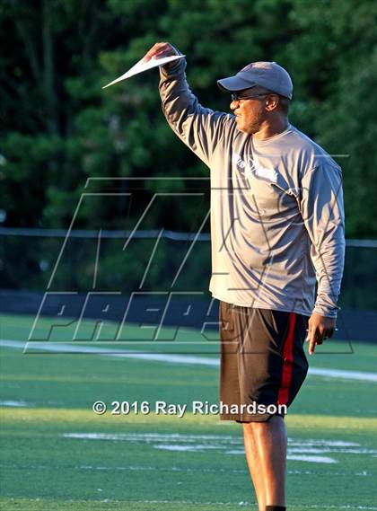 Thumbnail 2 in Donovan Catholic @ Toms River East (Scrimmage) photogallery.