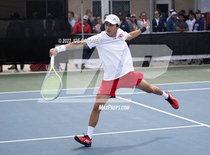 Thumbnail 2 in Sharyland vs Prosper (UIL 5A Boys Singles State Quarterfinal) photogallery.