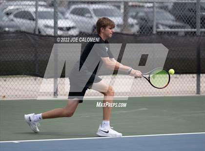 Thumbnail 2 in Sharyland vs Prosper (UIL 5A Boys Singles State Quarterfinal) photogallery.