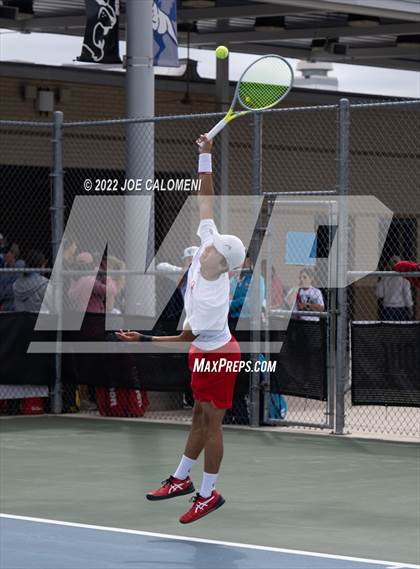 Thumbnail 2 in Sharyland vs Prosper (UIL 5A Boys Singles State Quarterfinal) photogallery.