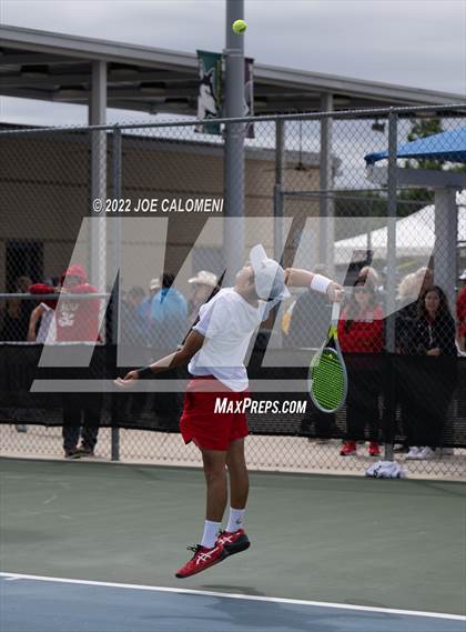 Thumbnail 2 in Sharyland vs Prosper (UIL 5A Boys Singles State Quarterfinal) photogallery.