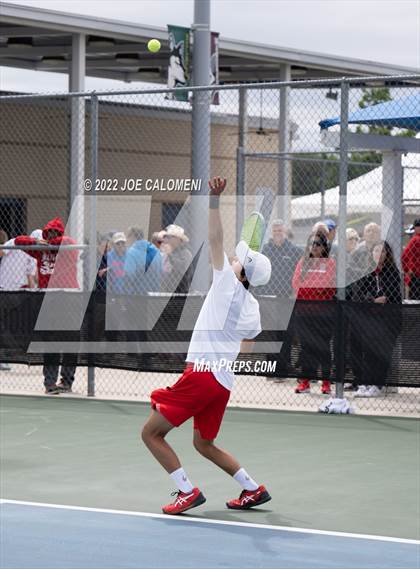 Thumbnail 2 in Sharyland vs Prosper (UIL 5A Boys Singles State Quarterfinal) photogallery.