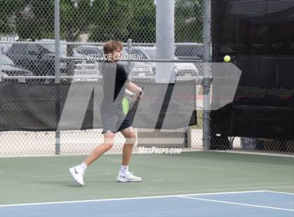 Thumbnail 2 in Sharyland vs Prosper (UIL 5A Boys Singles State Quarterfinal) photogallery.