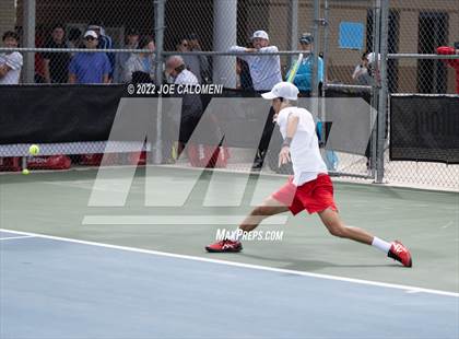 Thumbnail 2 in Sharyland vs Prosper (UIL 5A Boys Singles State Quarterfinal) photogallery.