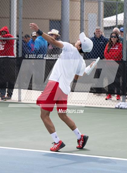 Thumbnail 3 in Sharyland vs Prosper (UIL 5A Boys Singles State Quarterfinal) photogallery.