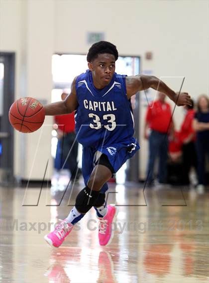 Thumbnail 2 in St. Joseph Notre Dame vs. Capital Christian (CIF NorCal Regional D5 Final) photogallery.