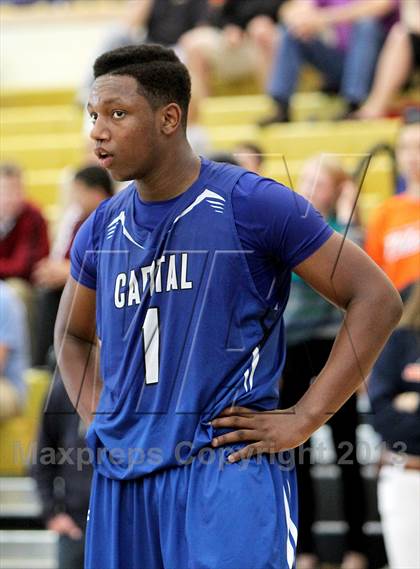 Thumbnail 2 in St. Joseph Notre Dame vs. Capital Christian (CIF NorCal Regional D5 Final) photogallery.