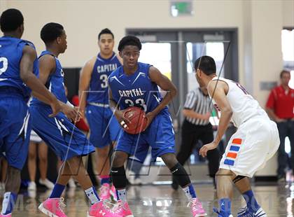 Thumbnail 2 in St. Joseph Notre Dame vs. Capital Christian (CIF NorCal Regional D5 Final) photogallery.