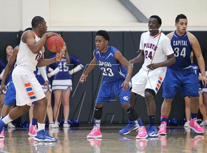 Thumbnail 1 in St. Joseph Notre Dame vs. Capital Christian (CIF NorCal Regional D5 Final) photogallery.