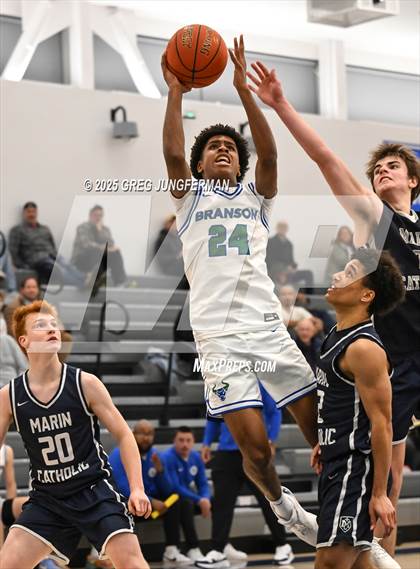 Thumbnail 2 in Marin Catholic vs. Branson (CIF NCS MCAL Semi Final) photogallery.