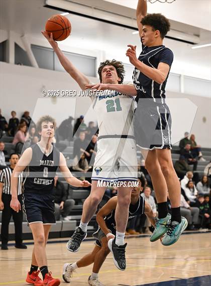 Thumbnail 2 in Marin Catholic vs. Branson (CIF NCS MCAL Semi Final) photogallery.
