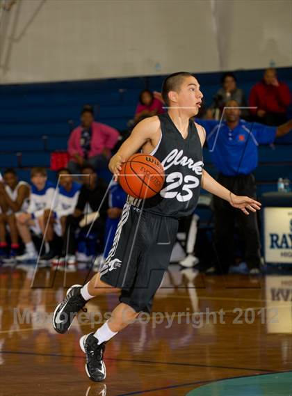 Thumbnail 3 in Clark (San Antonio) vs Westside (Houston) (McDonald's Texas Invitational) photogallery.