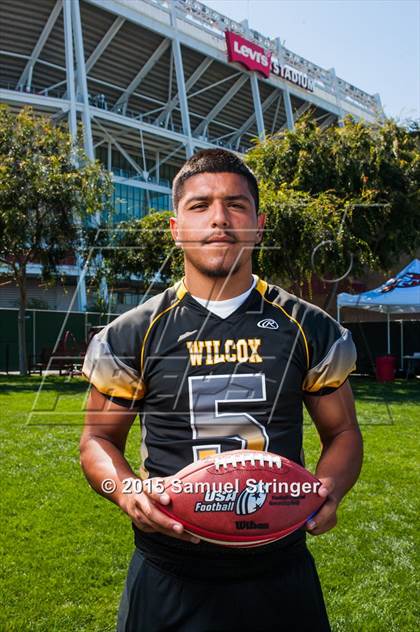 Thumbnail 2 in Wilcox (USA Football/MaxPreps Media Day Event) photogallery.