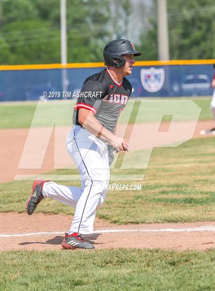 Thumbnail 3 in Rushville vs South Dearborn (IHSAA Sectional Semifinal) photogallery.
