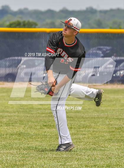 Thumbnail 3 in Rushville vs South Dearborn (IHSAA Sectional Semifinal) photogallery.