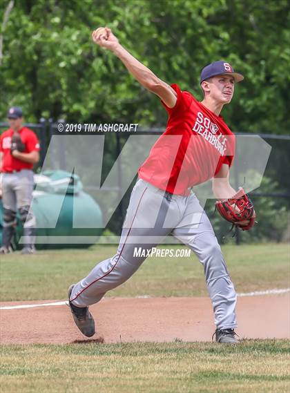 Thumbnail 3 in Rushville vs South Dearborn (IHSAA Sectional Semifinal) photogallery.