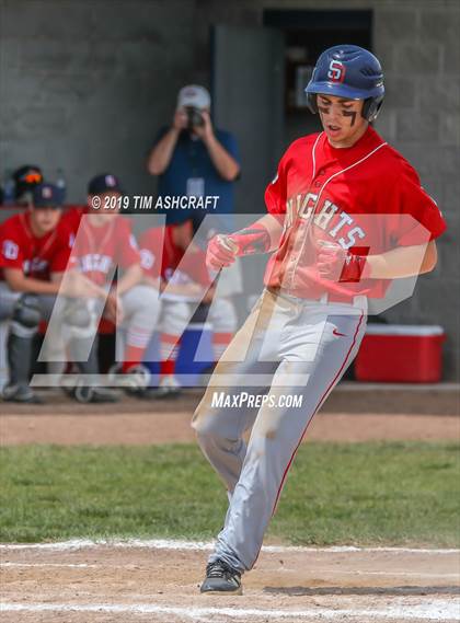 Thumbnail 3 in Rushville vs South Dearborn (IHSAA Sectional Semifinal) photogallery.