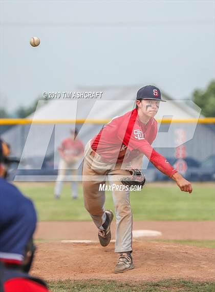 Thumbnail 3 in Rushville vs South Dearborn (IHSAA Sectional Semifinal) photogallery.