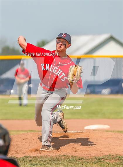 Thumbnail 3 in Rushville vs South Dearborn (IHSAA Sectional Semifinal) photogallery.
