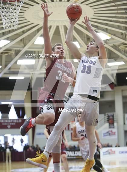 Thumbnail 2 in Brewster Academy vs. Cushing Academy (Spalding Hoophall Classic) photogallery.