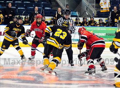 Thumbnail 3 in Amity Regional vs Branford (Sound Tigers Harbor Yard Series) photogallery.