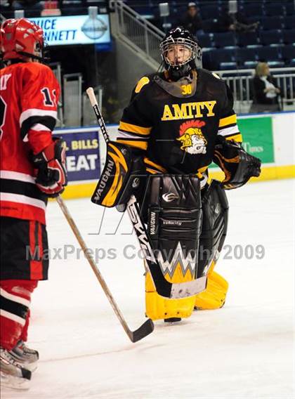 Thumbnail 2 in Amity Regional vs Branford (Sound Tigers Harbor Yard Series) photogallery.