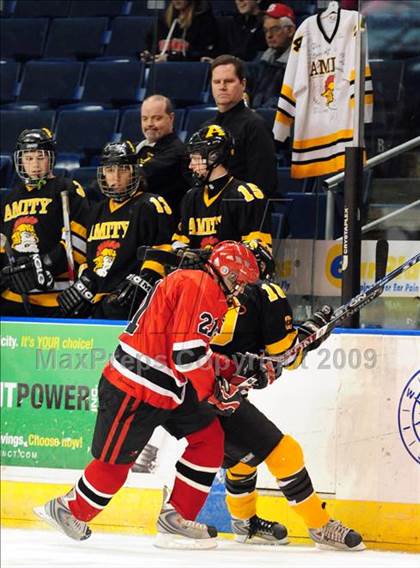 Thumbnail 3 in Amity Regional vs Branford (Sound Tigers Harbor Yard Series) photogallery.