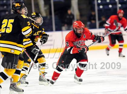 Thumbnail 2 in Amity Regional vs Branford (Sound Tigers Harbor Yard Series) photogallery.