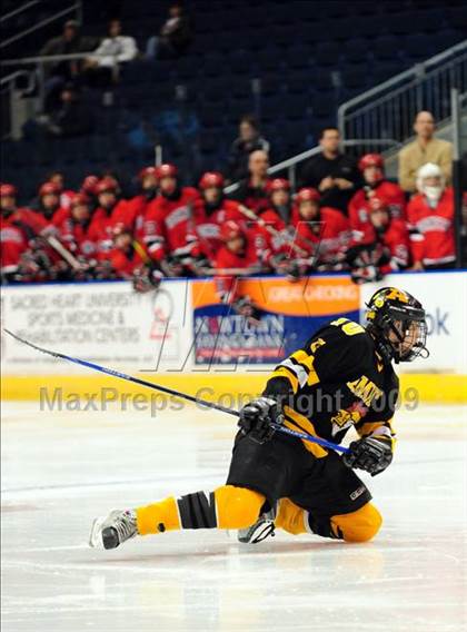 Thumbnail 3 in Amity Regional vs Branford (Sound Tigers Harbor Yard Series) photogallery.