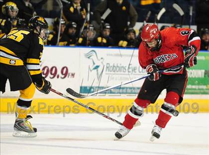 Thumbnail 2 in Amity Regional vs Branford (Sound Tigers Harbor Yard Series) photogallery.
