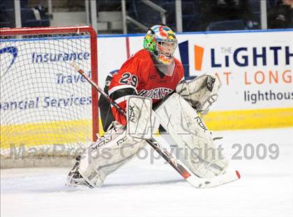 Thumbnail 2 in Amity Regional vs Branford (Sound Tigers Harbor Yard Series) photogallery.