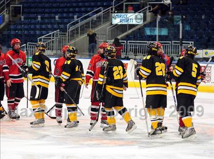 Thumbnail 2 in Amity Regional vs Branford (Sound Tigers Harbor Yard Series) photogallery.