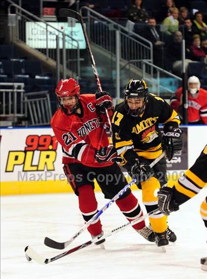 Thumbnail 2 in Amity Regional vs Branford (Sound Tigers Harbor Yard Series) photogallery.