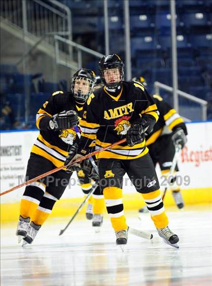 Thumbnail 2 in Amity Regional vs Branford (Sound Tigers Harbor Yard Series) photogallery.