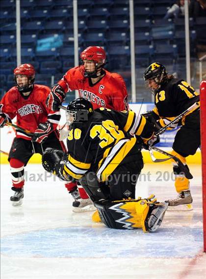 Thumbnail 2 in Amity Regional vs Branford (Sound Tigers Harbor Yard Series) photogallery.