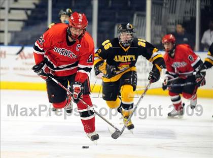 Thumbnail 3 in Amity Regional vs Branford (Sound Tigers Harbor Yard Series) photogallery.