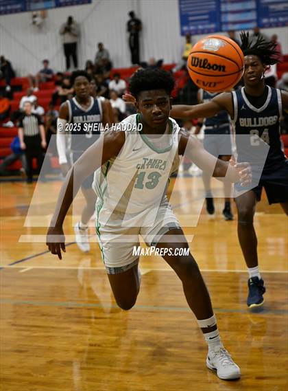 Thumbnail 2 in Hialeah Educational Academy vs Tampa Catholic  (SunBash Tourney) photogallery.