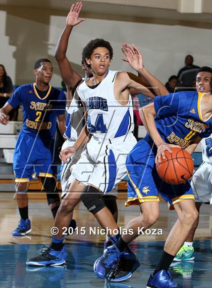 Thumbnail 2 in St. Bernard vs. Palisades (D1 Bound So Cal Christmas Classic) photogallery.