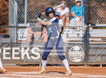 Thumbnail 2 in Creekview vs Richmond Hill (GHSA Slow-Pitch State Semifinal) photogallery.