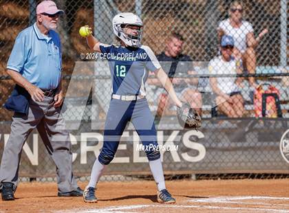 Thumbnail 2 in Creekview vs Richmond Hill (GHSA Slow-Pitch State Semifinal) photogallery.