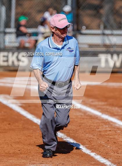 Thumbnail 2 in Creekview vs Richmond Hill (GHSA Slow-Pitch State Semifinal) photogallery.