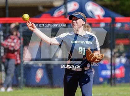 Thumbnail 3 in Creekview vs Richmond Hill (GHSA Slow-Pitch State Semifinal) photogallery.