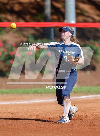 Thumbnail 1 in Creekview vs Richmond Hill (GHSA Slow-Pitch State Semifinal) photogallery.