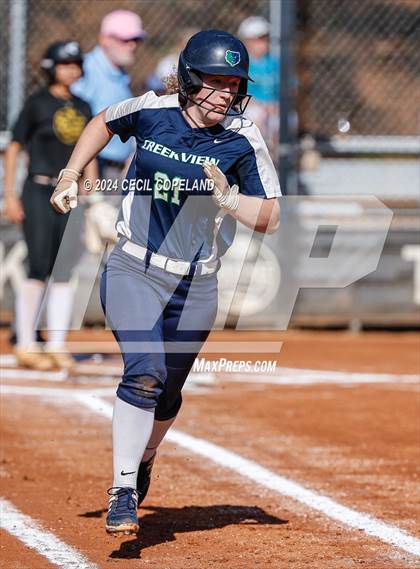 Thumbnail 3 in Creekview vs Richmond Hill (GHSA Slow-Pitch State Semifinal) photogallery.