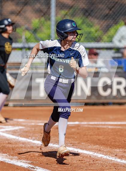 Thumbnail 3 in Creekview vs Richmond Hill (GHSA Slow-Pitch State Semifinal) photogallery.