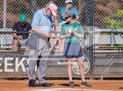 Thumbnail 3 in Creekview vs Richmond Hill (GHSA Slow-Pitch State Semifinal) photogallery.