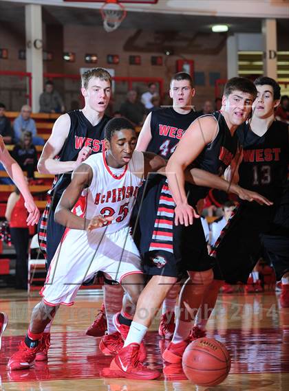 Thumbnail 2 in McPherson vs Blue Valley West (McPherson Invitational 5th Place) photogallery.